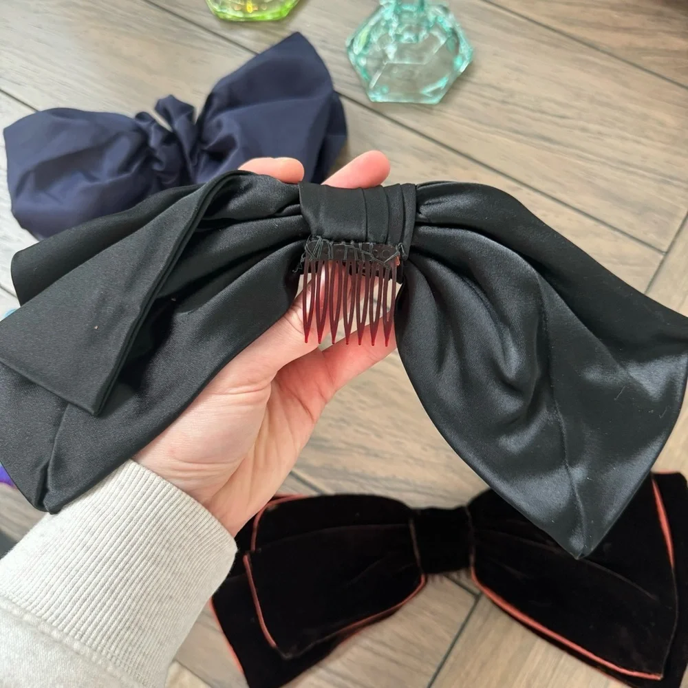 Lot of 4 Vintage 80’s giant hair bows